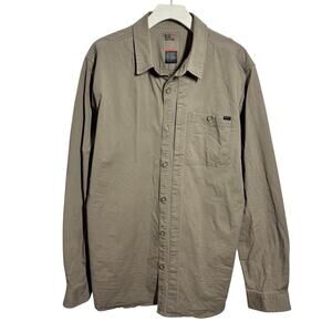 511 Tactical Mens Shirt XL Tan Snap Button Long Sleeve Rapid Draw Conceal Carry